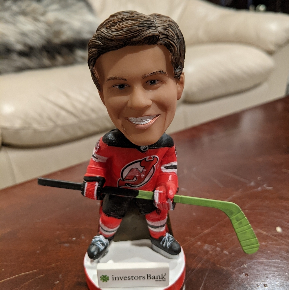 Jack Hughes Devil's bobblehead